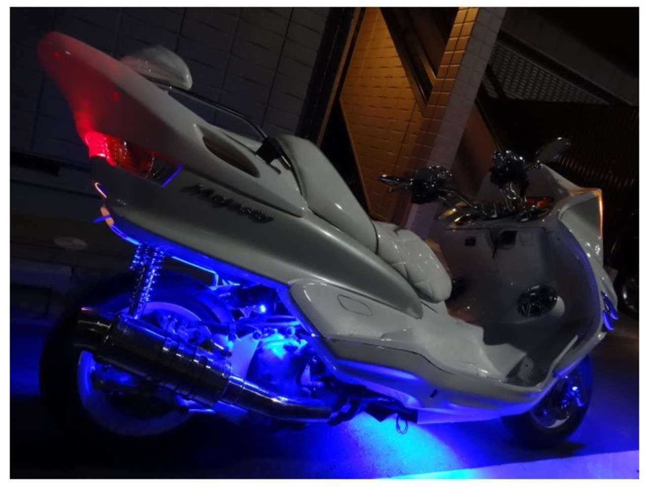 マジェスティ250c Ledオーディオフルカスタム 4スピーカー セキュリティー付 ヤマハ B 中古バイク情報はbbb